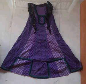 Frill Midi/dress/kurti(3in1)
