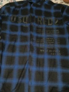 DSQUARED2 Blue Plaid Shirt