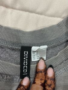 Gray Oversized Sweatshirt