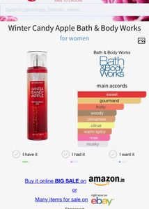 Bbw winter candy apple 10ml DECANT