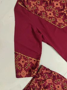 Maroon Kurta Set with Pants✨✨♥️♥️