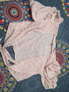 Floral Midi Dress Slv Less with Jacket
