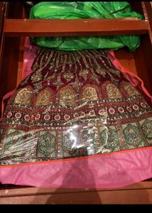 Bridal Velvet Lehenga with stitched blouse 🤌