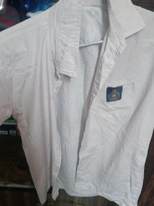 Half Sleeve School Shirt 2 Pc White