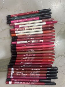 26 Assorted Lip Pencils & Liners shades