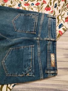 Women's Wide Leg dark Blue Denim Jeans