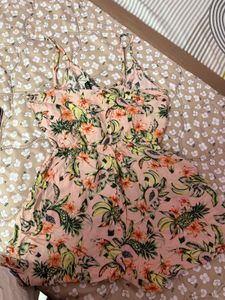 Floral Print Beach Romper