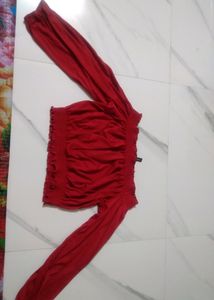 Red Off Shoulder Beautiful Top
