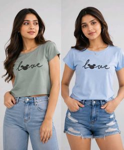 Cute Mickey Love T-Shirt Set of 2