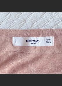 Mango Suede Short Skirt