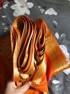 Elegant Orange Saree