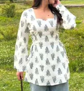 Elegant Printed Kurta Top