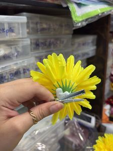 Bright Yellow Flower Hair Clip