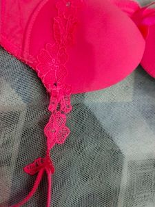 Bright Pink Padded Bra