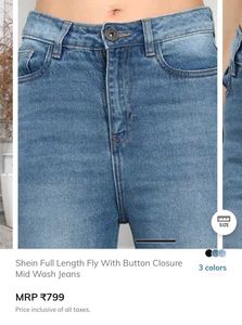 Mid Wash Flared Jeans