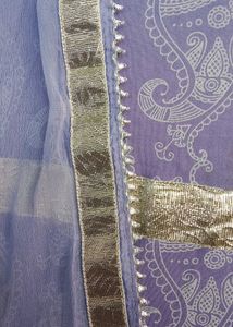 Lilac Printed Kurta Set with Dupatta