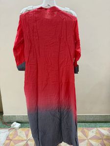 Ombre Kurta with Tassel Detail