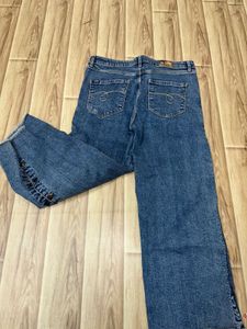 Xpose Side Button Wide Leg Jeans