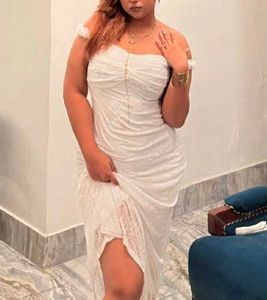 Elegant White Lace birthday Gown dress