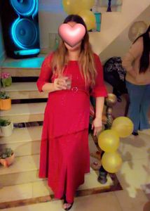 Elegant Maroon Dress