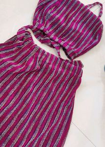 Sequin Top And Skirt Set