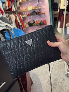 Guess Quilted Chain Clutch
