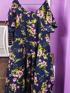 A Line Long Maxi Dress For Casual Wear (Size-2xl)
