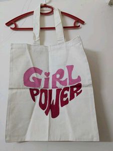 Girl Power Graphic Tote Bag