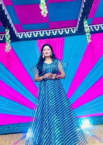 Elegant Striped Lehenga Choli Set