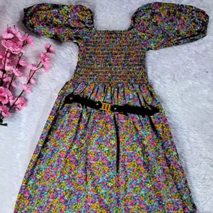 Dress With Belt (Do Mention Colour)