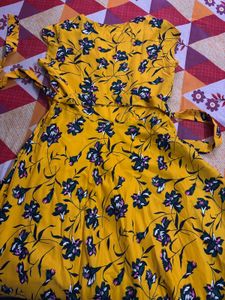 Yellow Floral Maxi Dress