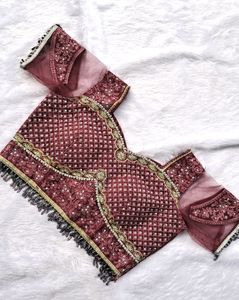 Mauve Embroidered Lehenga