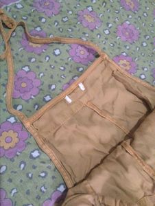 Tan Overalls Shorts
