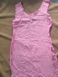 Beautiful Pink Chikankari Sheer Kurta with inner