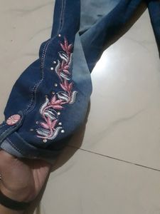 Denim Three Quarter Pant