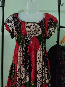 Bohemian Print Maxi Dress