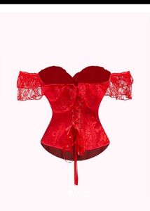 Savana Red Lace Corset Top