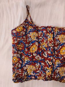 KALAMKARI FLORAL PRINT DRESS