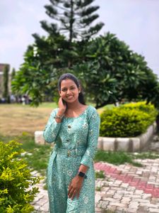 Stylish Printed Teal Jumpsuit