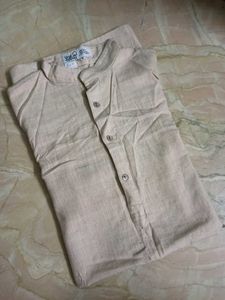 Men's Beige Kurta