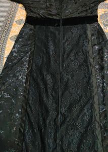 Elegant Black Lace dubai abaya