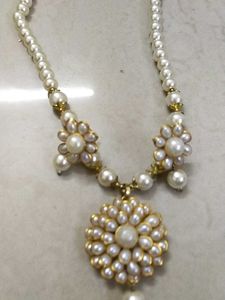 Beautiful Pearl Set With Earrings