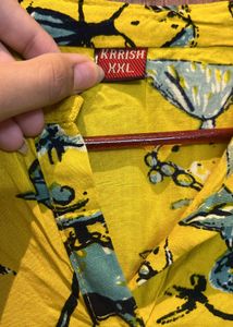 Yellow Printed Dress
