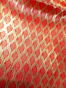 Beautiful Red And Golden Saree