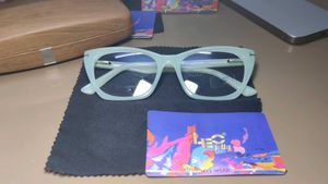 Trendy Light Blue Cat-Eye Glasses
