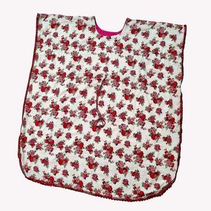 Vintage Rose Print Kaftan Dress