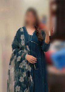 Beautiful Teal Kurta Set with Dupatta