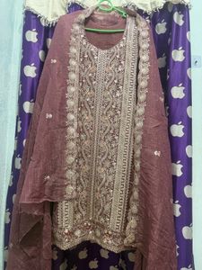 Embroidered Kurta with Dupatta