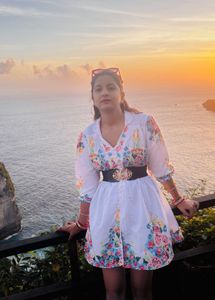 Floral Print Button-Up Mini Dress
