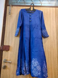 Elegant Blue Anarkali Kurta
